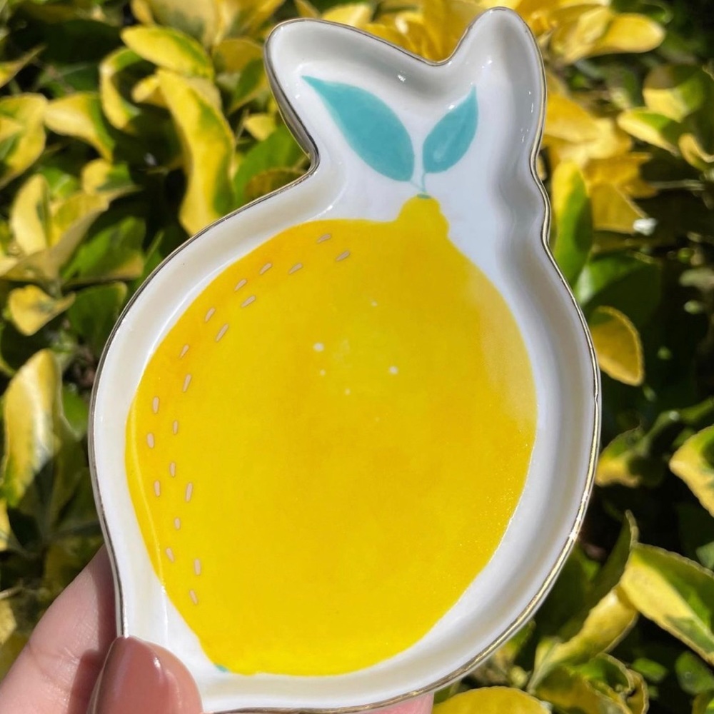🌟 NEW LEMON JEWELRY TRINKET DISH